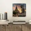 Tempel - Zonsondergang - Boeddha beelden - Buddha plexiglas 5mm klein -sfeer1