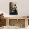 Het melkmeisje - Schilderij van Johannes Vermeer plexiglas 5mm klein -sfeer4