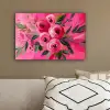Bloemen - Verf - Roze canvas 2cm klein -sfeer3