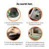 Bladeren - Monstera - Jungle - Tropical Inductie beschermer vinyl 3mm groot -zzzzzzz-td-werking