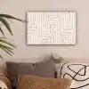 Decoratief - Labyrint - Beige canvas 2cm klein -sfeer1