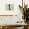 Bamboestengels - Sierlijk - Groen tuinposter los doek klein -sfeer7