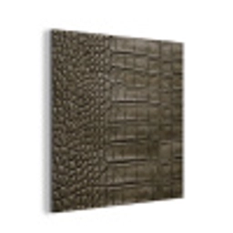 Krokodillenleer - Structuur - Groen aluminium wit klein -3d