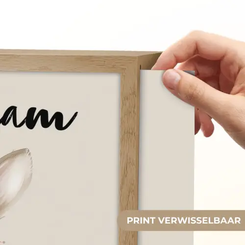 Haas - Dier - Bohemian - Pastel kleuren Light Box met batterij (Wandlamp kind) middel -USP_websiteprintNL