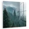 Naaldwoud - Bergen - Mist plexiglas 5mm klein -zzzproduct_nieuw