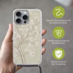 Sereen - Bloesem - Wit Hoesje iPhone 16 Pro Max met koord klein -sfeer2_DE