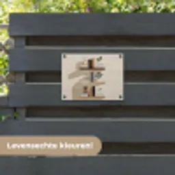 Plankjes - Boeken - Vaasjes - Planten tuinposter los doek klein -sfeer3