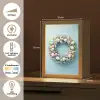 Krans - Eieren - Bloemen Light Box met kabel (Tafellamp) klein -USP_NL