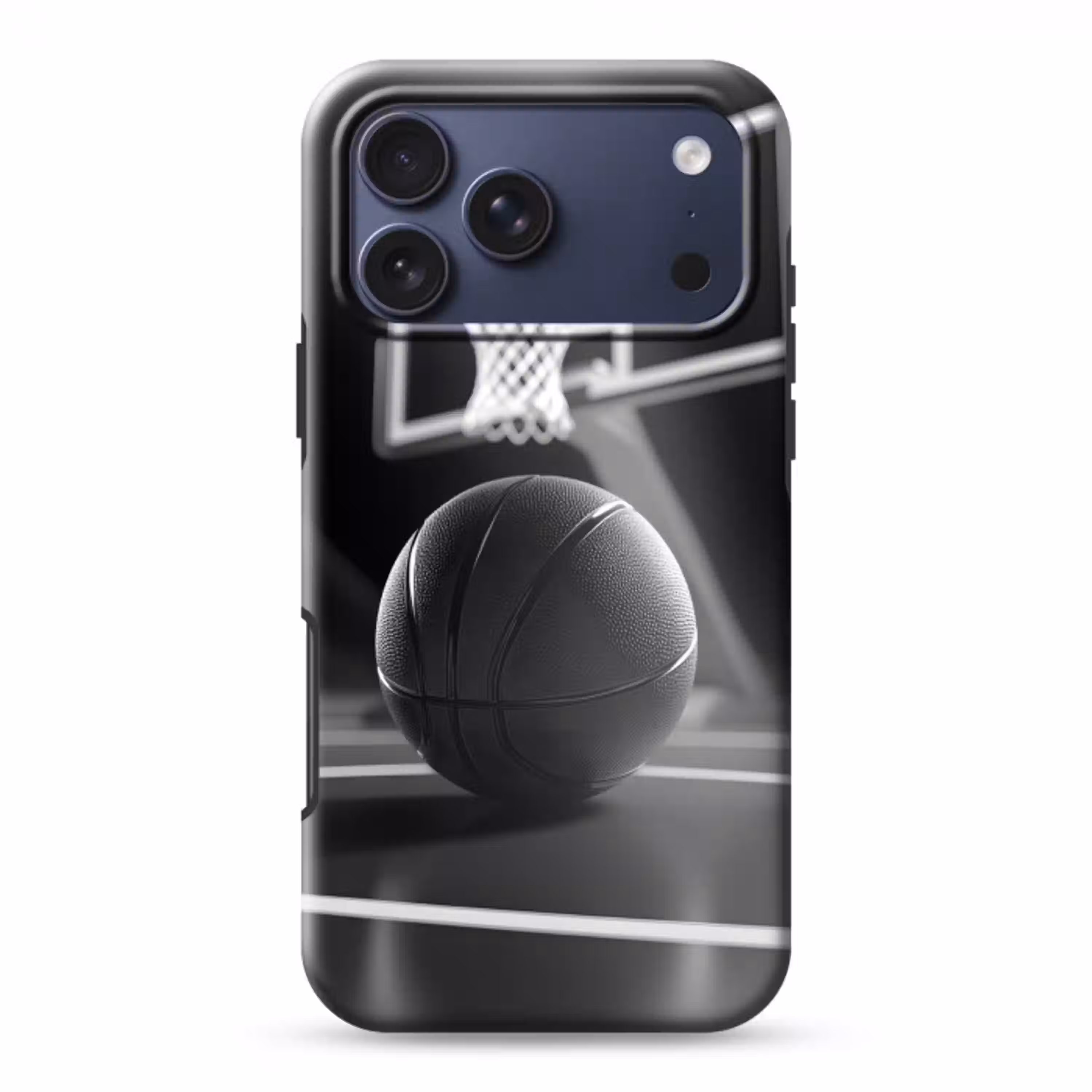 Basketbal - Basketbalveld - Lichtlijnen Toughcase MagSafe Apple iPhone 17 Pro Max klein -3d