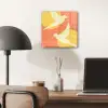 Vogels - Cirkels - Geel plexiglas 5mm klein -sfeer6