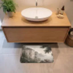 Zee - Villa - Beige Badmat klein -sfeer1