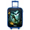 Dinosaurus en draak in vurige junglevallei Kinderkoffer - Blauw klein -zz3dotto