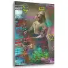 Melkmeisje - Johannes Vermeer - Graffiti Textielframe zilver middel -3d
