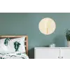 Minimalistisch - Waterijsje - Stokje - Beige Wandcirkel aluminium klein -slaapkamer