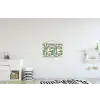Bladeren - Flamingo - Bloemen - Jungle textielposter latten blank klein -kinderkamer
