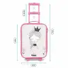 Prinses met zwart jurkje Kinderkoffer - Roze klein -productfoto_formaten