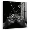 Whickyglazen - Ijs - Spetters - Zwart plexiglas 5mm klein -zzzproduct_nieuw