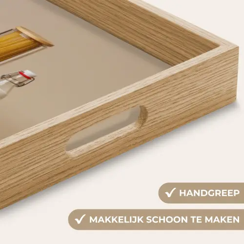 Spaghetti - Melk - Tomaten - Eieren - Brood Dienblad Rechthoek middel -USP_HandgreepNL