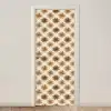 Geografisch - Patroon - Bruin deurposter klein 289 -3d_beige
