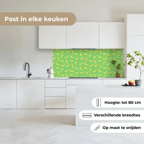 Groen - Geel - Bananen keuken achterwand 2 middel 871 -sfeer4_NL