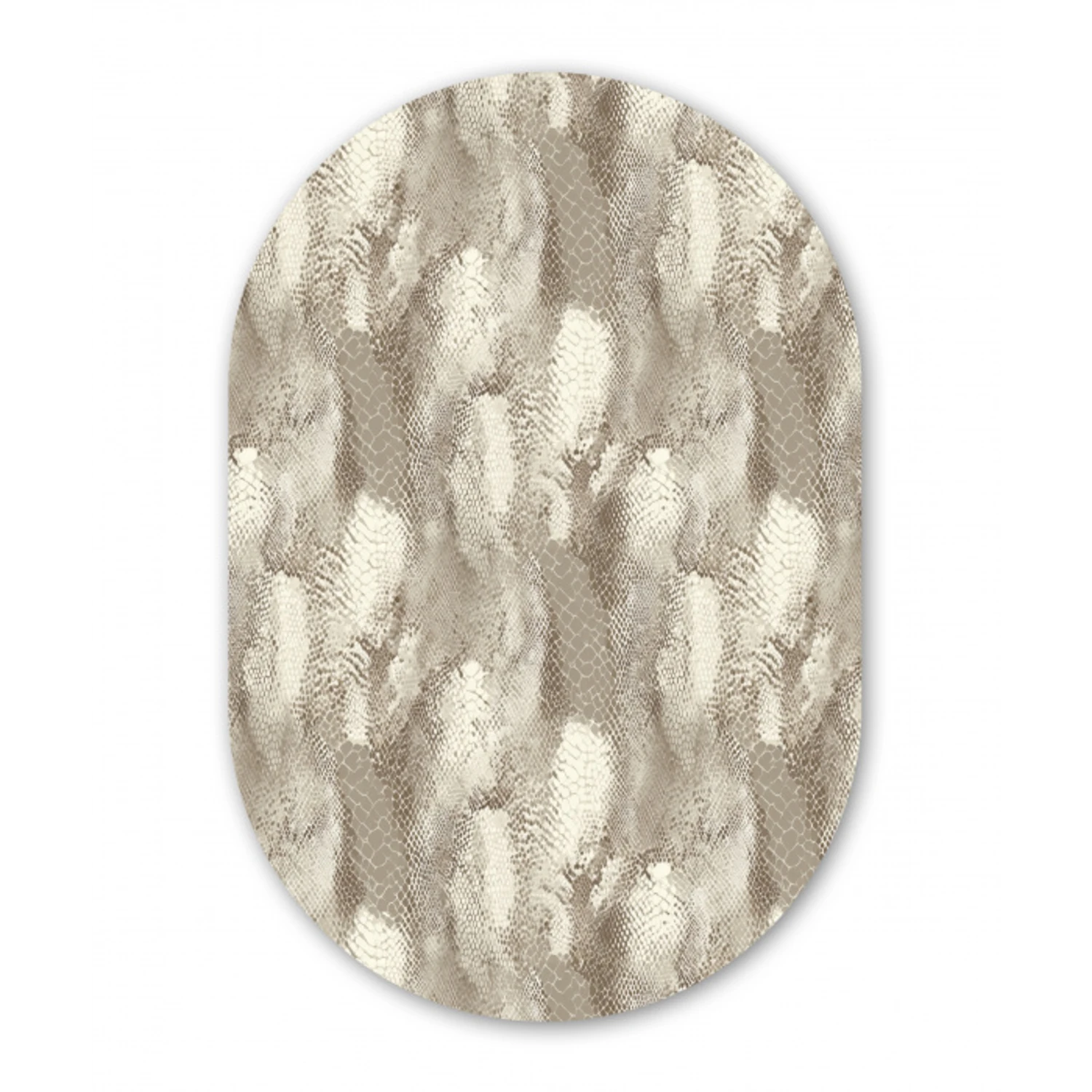 Slang - Textuur - Zand Wandcirkel Ovaal Aluminium middel 839 -3d