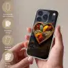 Houten - Hart - Kleurrijke - Specerijen Telefoonhoesje iPhone 17 Pro klein -sfeer3_NL