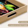 Koffie - Graffiti - Drinken - Abstract Dienblad Rechthoek middel -USP_HandgreepNL