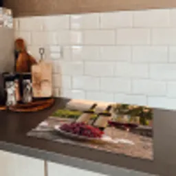 Wijn - Glazen - Druiven - Wijngaard Inductie beschermer vinyl 3mm middel -sfeer3