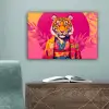 Tijger - Kimono - Planten - Roze canvas 2cm klein -sfeer4