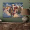 Kerstman - Dorp - Hert - Donker PET vilt klein -sfeer2