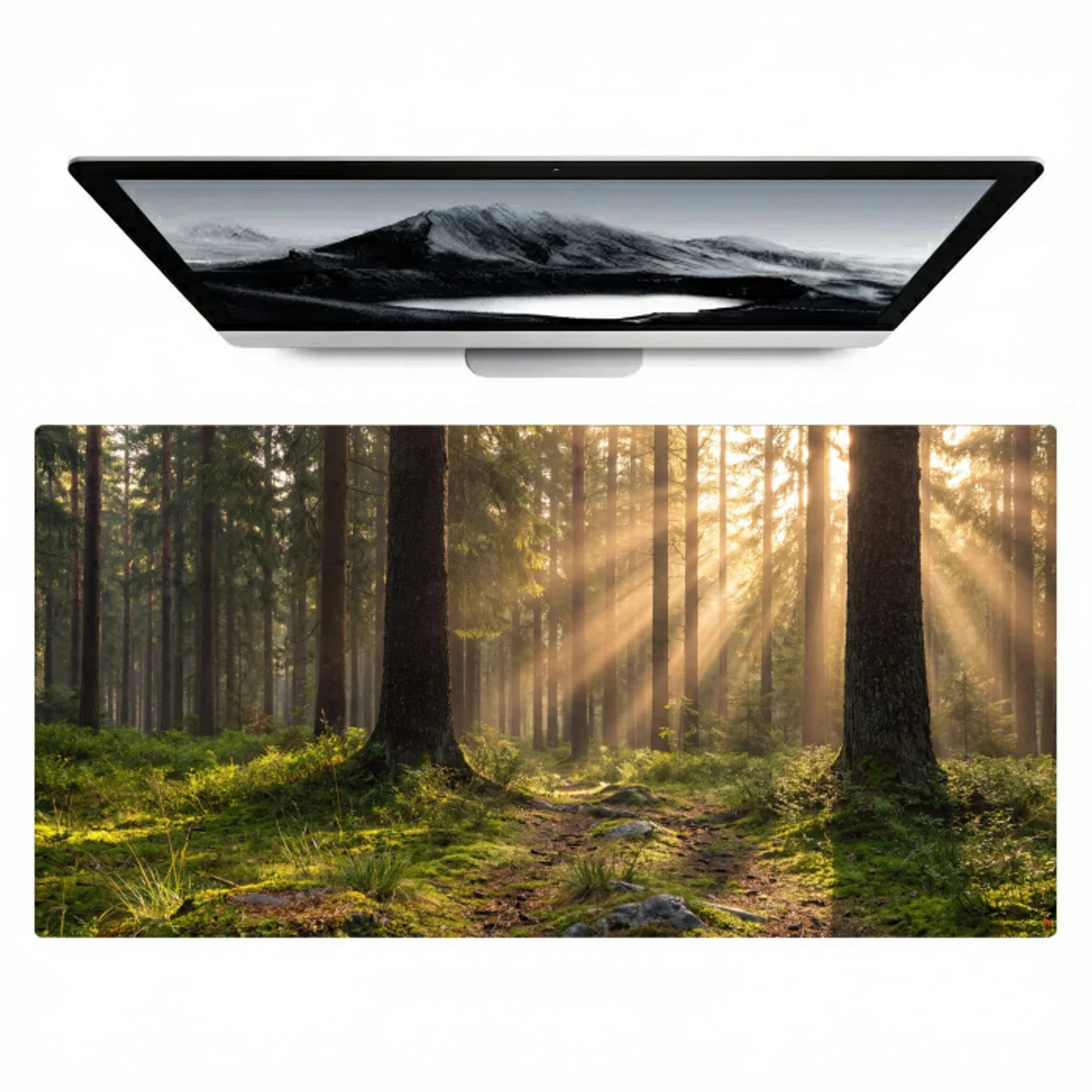 Bos - Zonlicht - Gras Muismat XXL klein -zzz3d