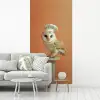 Kerkuil - Koksmuts - Oranje - Vogel fotobehang vinyl groot -woonkamer
