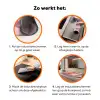 Grapefruit - Roze - Disco - Shiny Inductie beschermer vinyl 3mm klein -zzzzzzz-td-werking