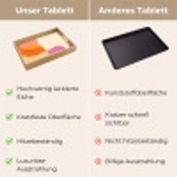 Vormen - Abstract - Kleurrijk Dienblad Rechthoek middel -USP_VergelijkingDE