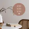 Spreuken - Wijnen wijnen wijnen - Quotes Wandcirkel behangsticker klein -sfeer3