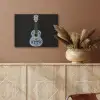 Ukelele - Delfts - Blauw - Muziek PET vilt klein -sfeer4