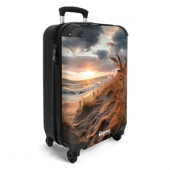 Strand bij zonsondergang NBS - Handbagage koffer - Unisex middel -productfoto_3d