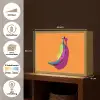 Felle kleuren - Banaan - popart Light Box met batterij (Wandlamp) middel -USP_websiteoverzichtNL