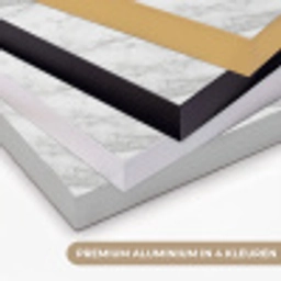 Klassiek - Marmer - Grijs Textielframe zwart klein 947 -USP_kleurenNL