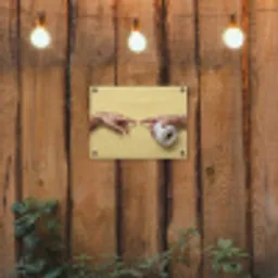 Klassiek - Kunst - Humor tuinposter los doek klein -sfeer1