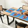 Ballonnen - Goud - Stervorm - Roze Placemat vinyl groot -zzsfeer4_Kitchenyeah-website