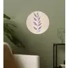 Tak - Bladeren - Minimalistisch - Beige Wandcirkel behangsticker klein -sfeer2