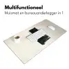 Rechthoeken - Penseelstreken - Abstract - Zwart Muismat XXL klein -sfeer4