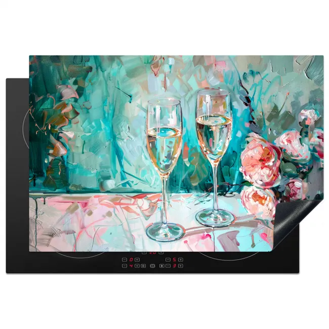 Impressionistisch Proostmoment Inductie beschermer vinyl 3mm klein -3d