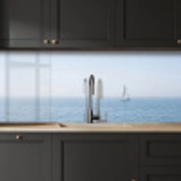 Horizon - Zeilboot - Zee keuken achterwand 2 middel -sfeer1