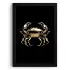 Goud - Krab - Dieren - Zwart KitchenYeah - Keuken - Fotolijst klein -3d