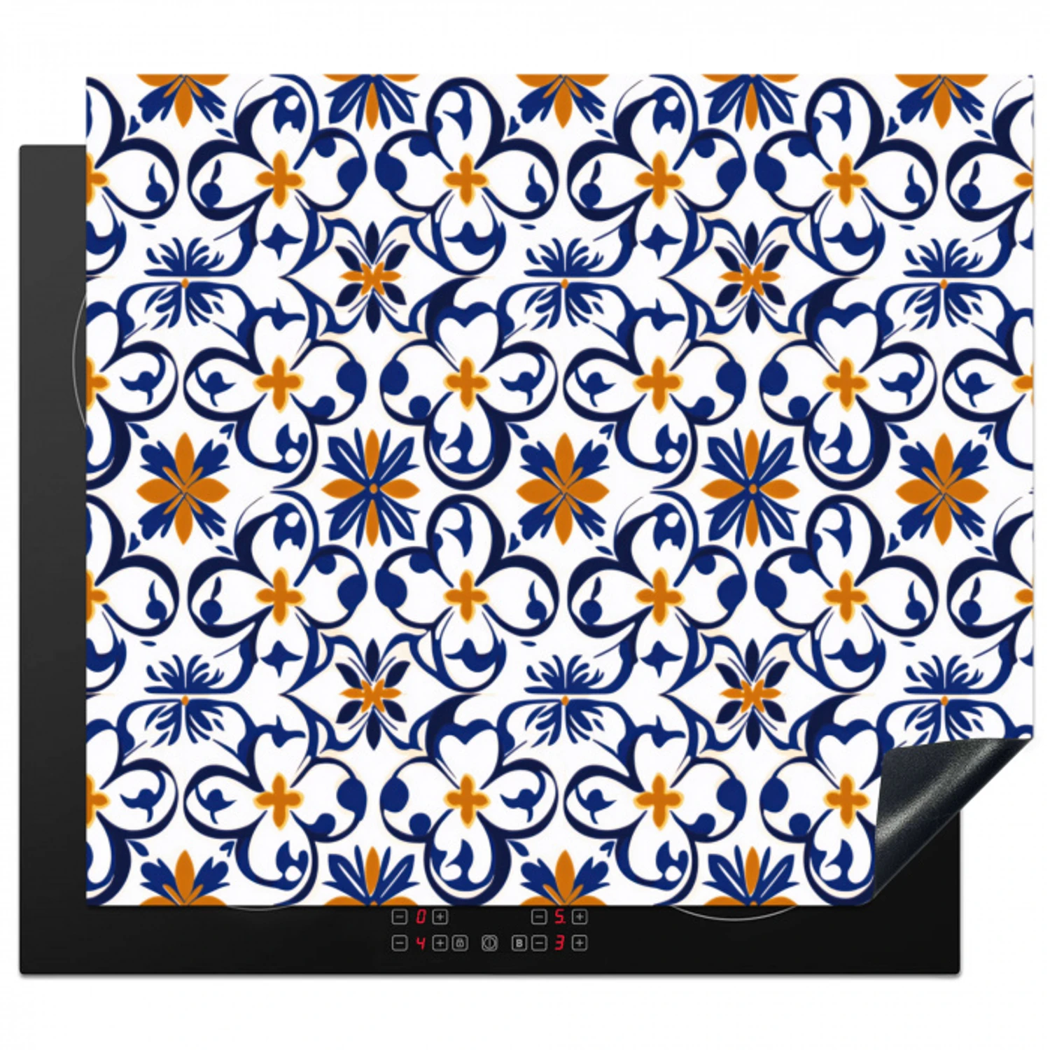 Patroon - Modern - Kleurrijk Inductie beschermer vinyl 3mm middel 274 -3d