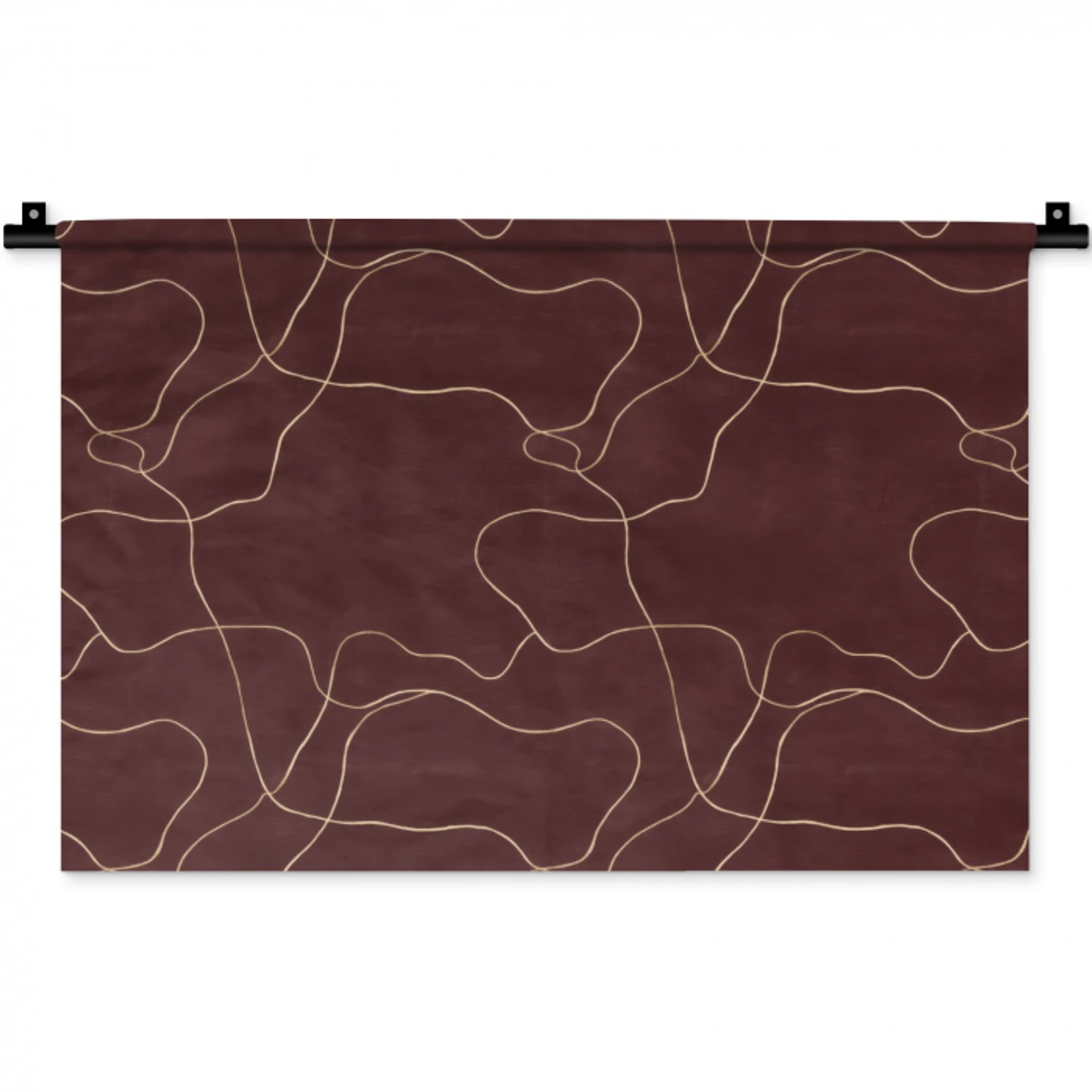 Abstract - Modern - Bruin Wandkleed katoen klein 269 -zz3d