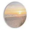 Zonsondergang - Duinen - Zee Akoestische PET Vilt - Rond klein -3d