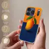 Mango - Vlakken - Bladeren - Oranje Telefoonhoesje iPhone 17 Pro klein -sfeer3_NL
